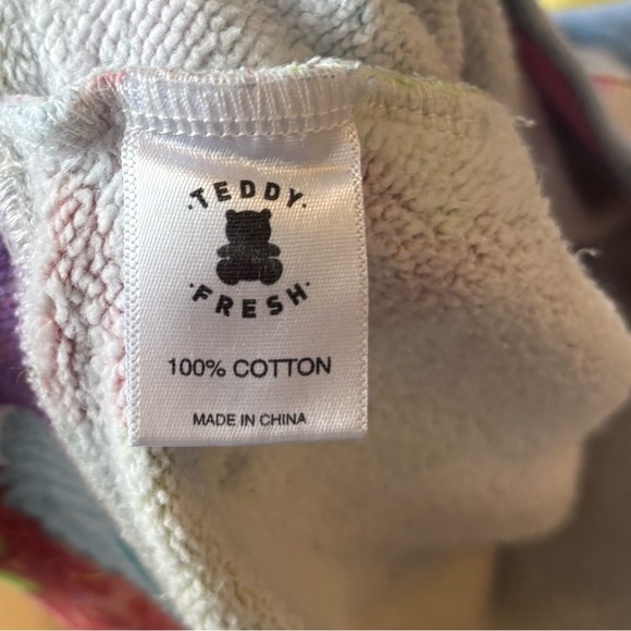 Rare Teddy Fresh Hoodie Charms All Over Print Womens XL - Picture 10 of 11